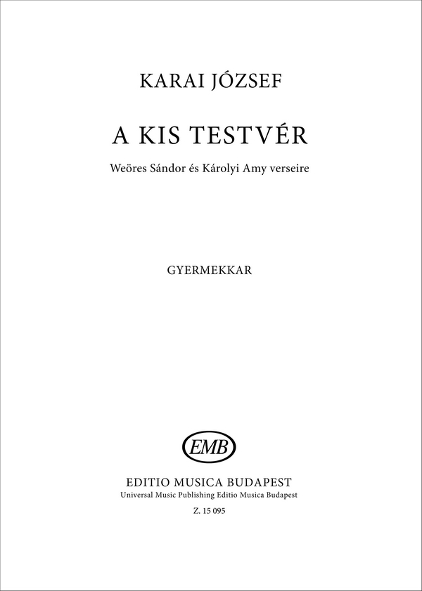 Z15095  J.Karai, A kis testvér