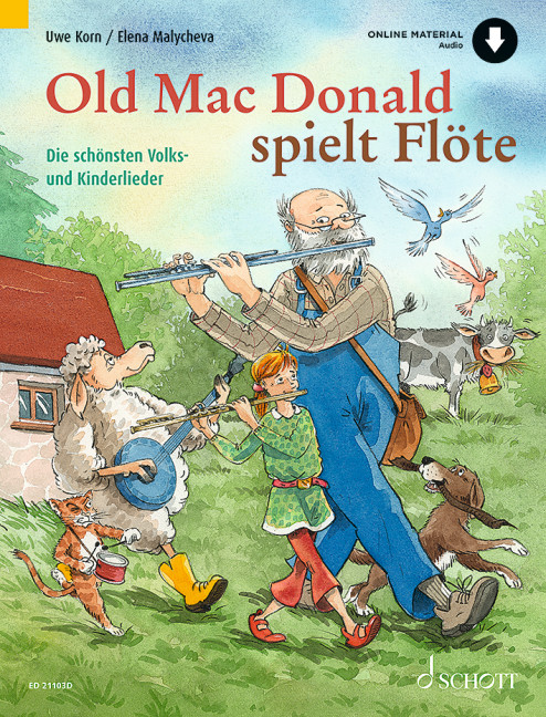 Old Mac Donald spielt Flöte (+Online Audio)
