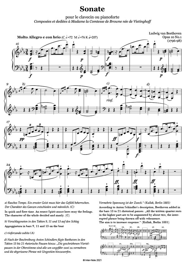 Sonate Nr. 5 c-Moll op.10,1