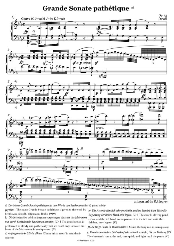 Sonate Nr. 8 c-Moll op.13