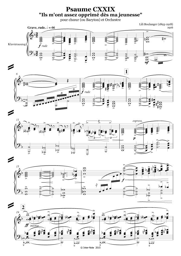 Psalm 129 'Ils m'ont assez opprimé dés ma jeunesse'