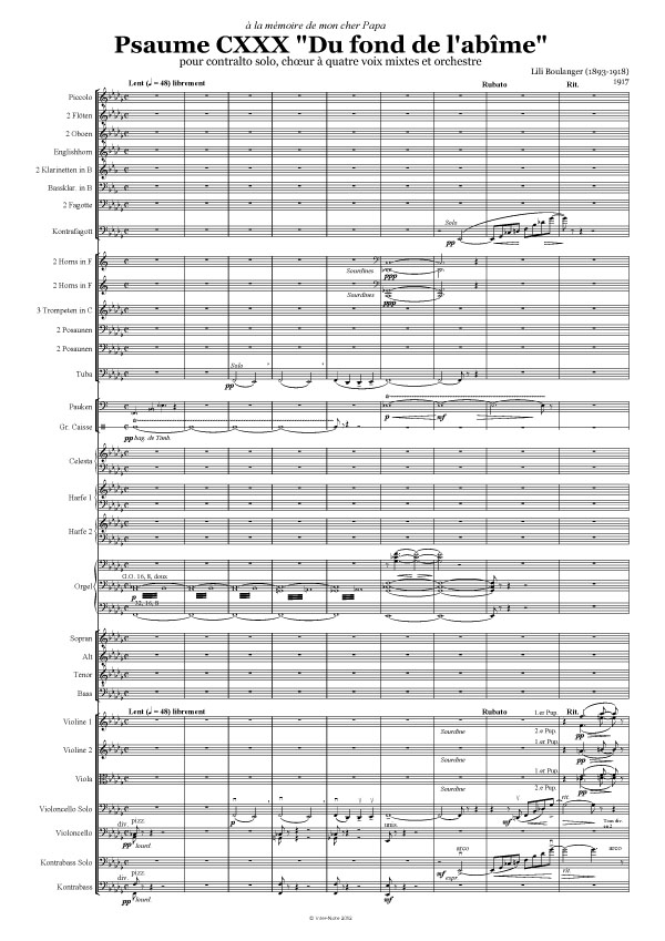 Psaume 130 (CXXX) 'Du fond de l'abîme'