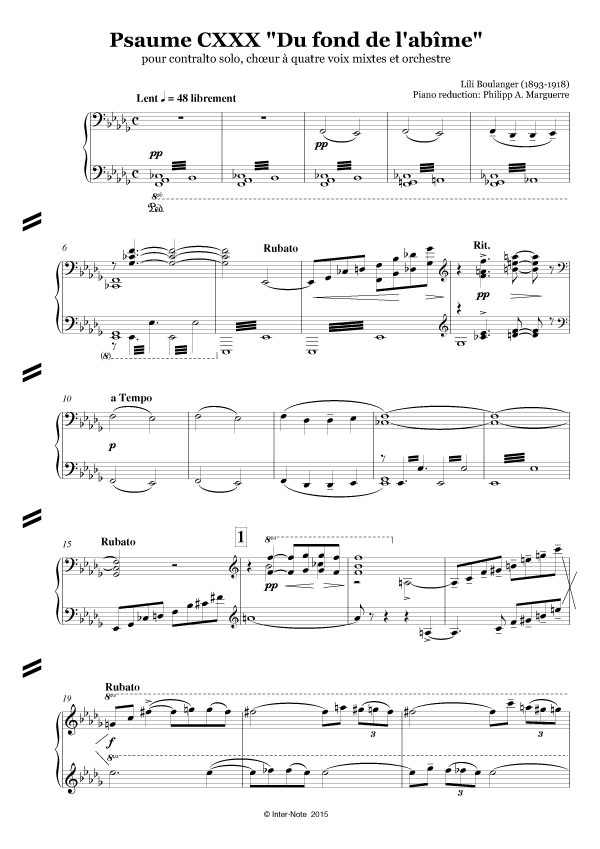 ?Du fond de l'abîme?, Psaume 130 (CXXX)