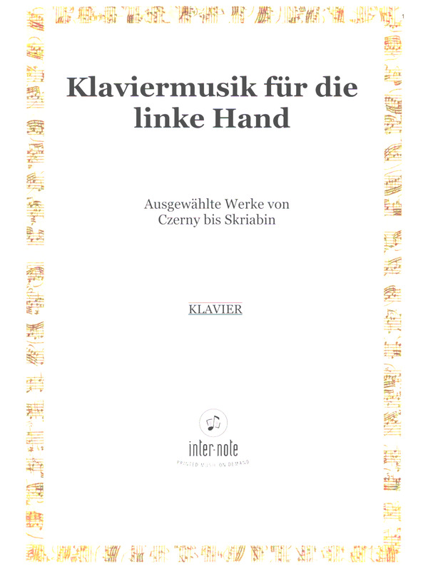 Klaviermusik für die linke Hand