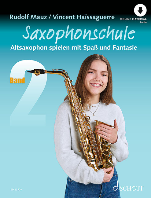 Saxophonschule Band 2 (+Online Audio)