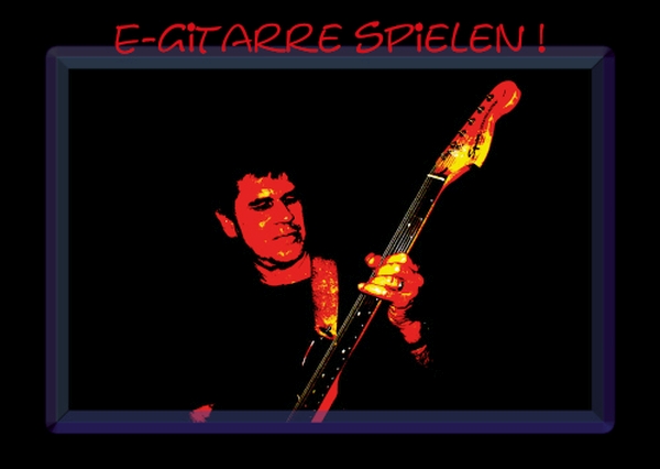 Postkarte "E-Gitarre spielen!"