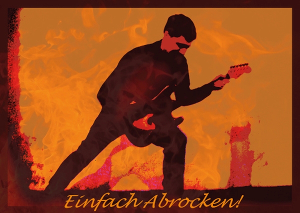 Postkarte "Einfach Abrocken!"