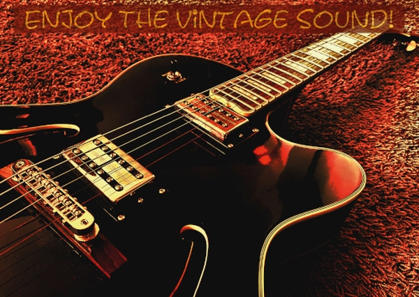 Postkarte "Enjoy The Vintage Sound!"