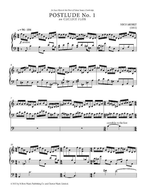 Postlude No 1 on Cecidit Flos