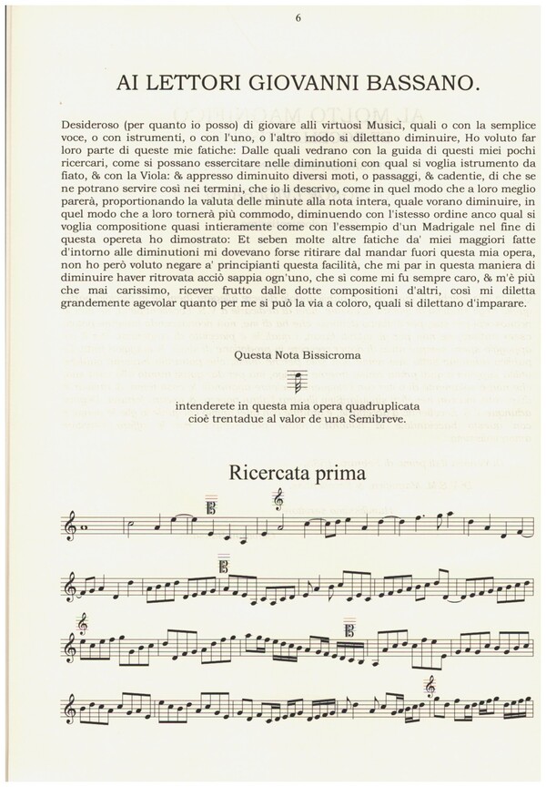 Ricercate passagi et cadentie