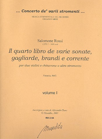 Il quarto libro de varie sonate, gagliarde,