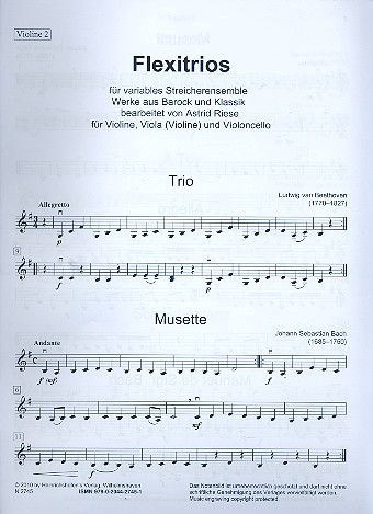 Flexitrios für Violine, Viola und