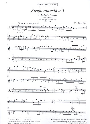 Straßenmusik à 3 Heft 2 für 3 Saxophone