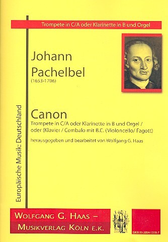 Canon für Trompete (Klarinette) und Orgel