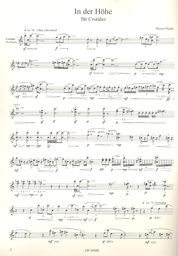 In der Höhe für Crotales