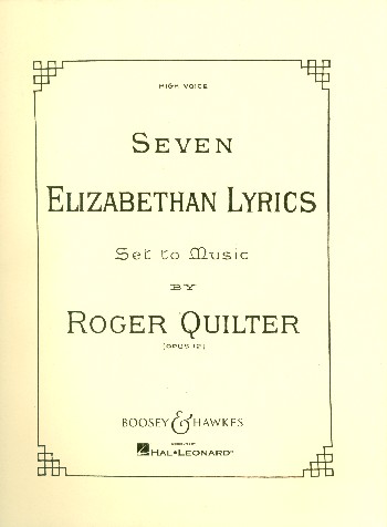 7 Elizabethan Lyrics op. 12