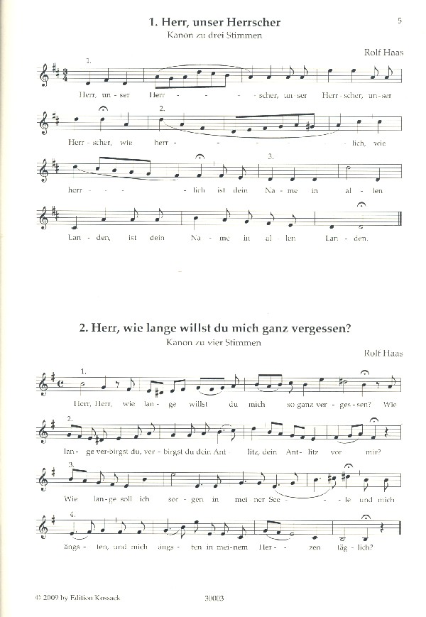 31 geistliche Chorlieder und geistliche