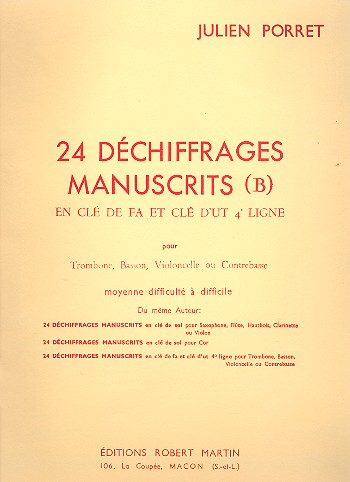 24 Déchiffrages Manuscrits