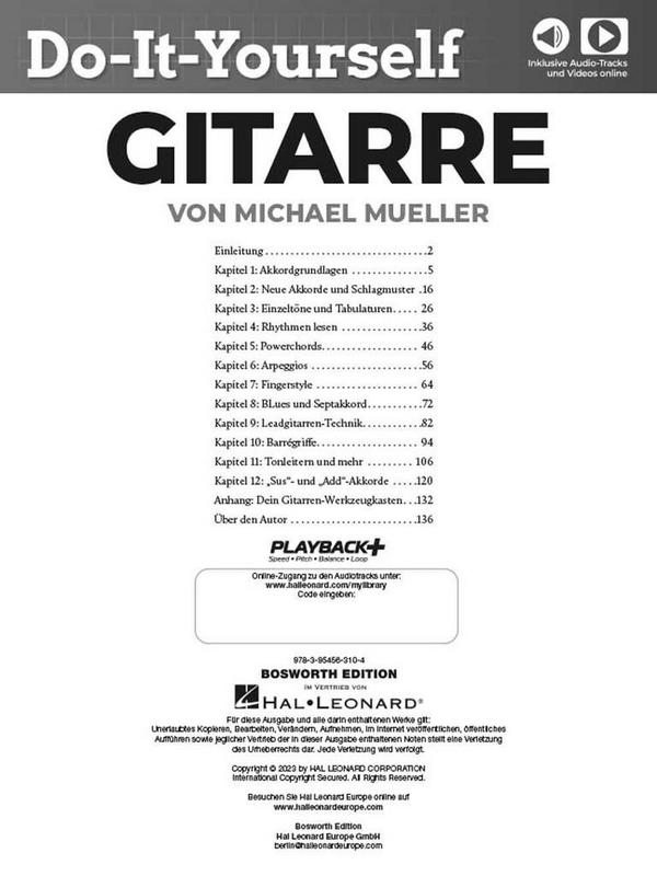 Do-It-Yourself Guitar (+Online-Audio)