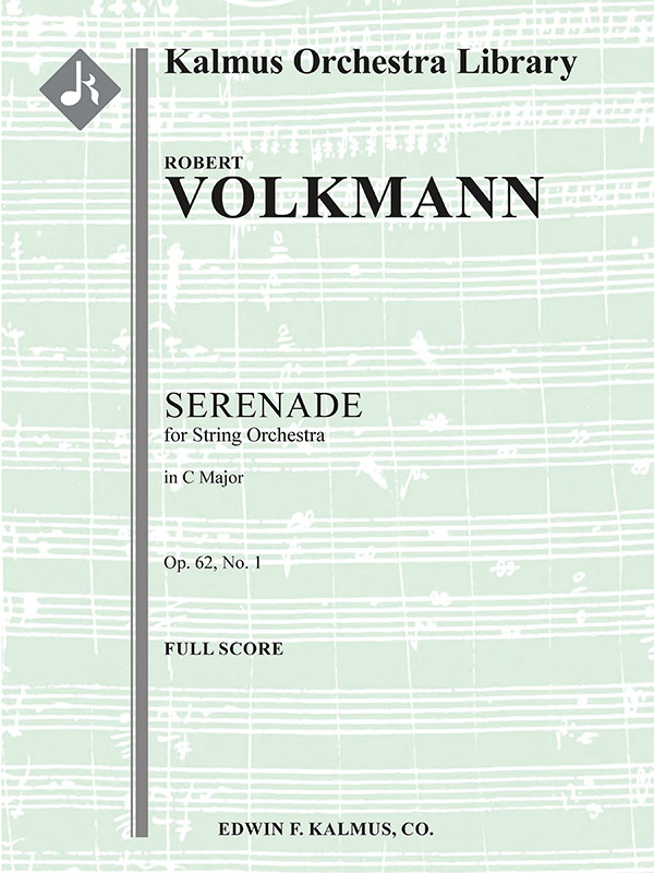 Serenade No 1 for Strs in C (s/o score)