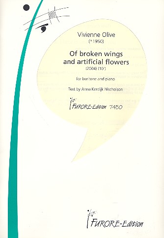 Of broken Wings für Bariton und Klavier