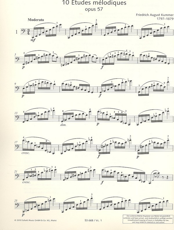 10 Etudes mélodiques