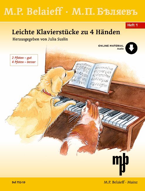 Klavierwerke zu 4 Händen Band 1 (+CD)