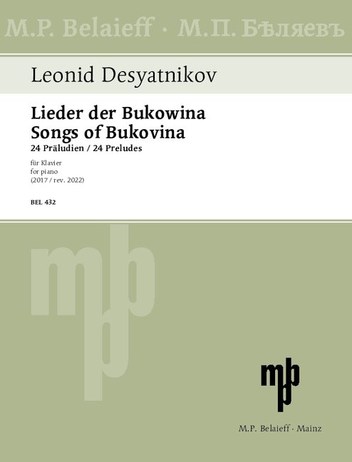 Lieder der Bukowina (2017/rev. 2022)
