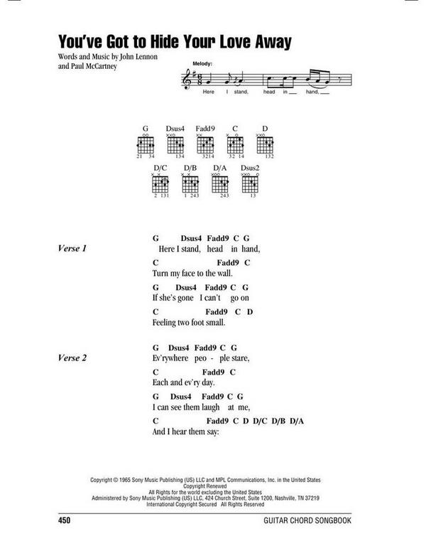 The Beatles Guitar Chord Fake Book