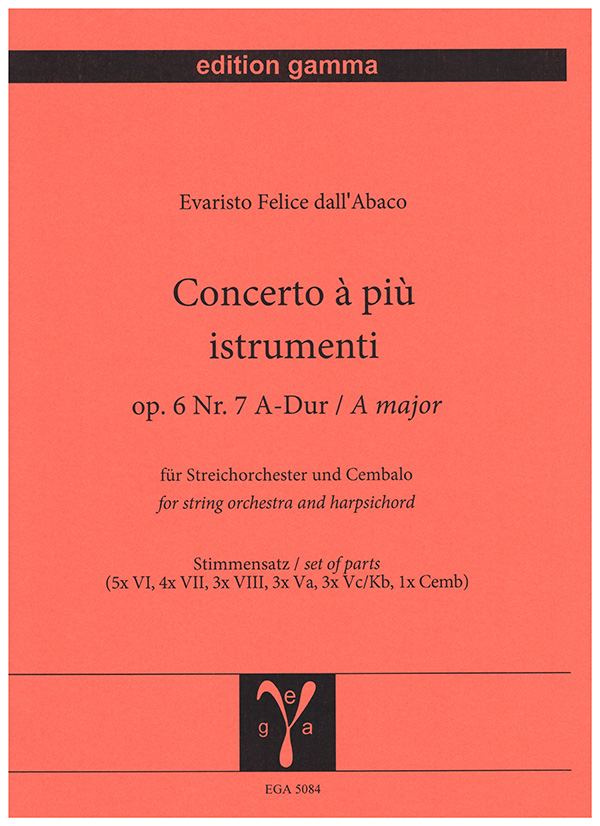 Concerto a piu istrumenti op. 6 Nr. 7 A-Dur