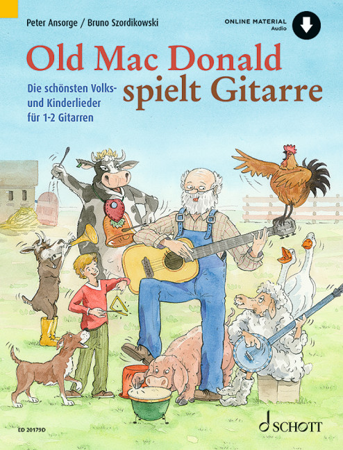 Old Mac Donald spielt Gitarre (+Online Audio)
