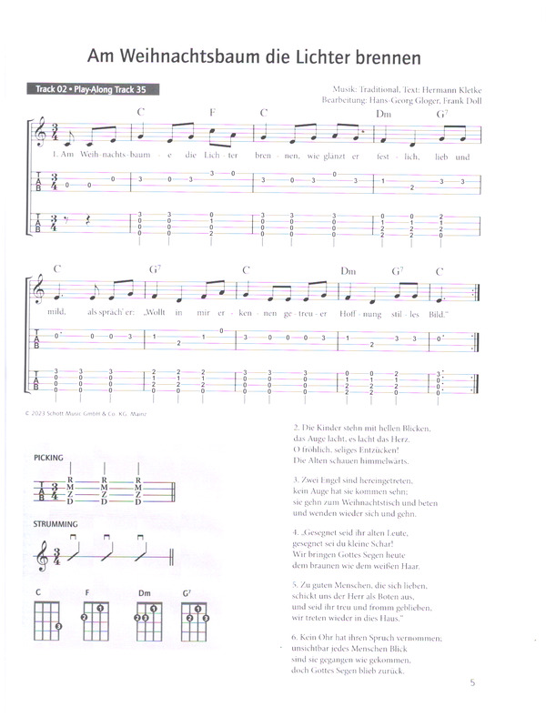 Ukulele spielen - mein schönstes Hobby Weihnachtsmelodien