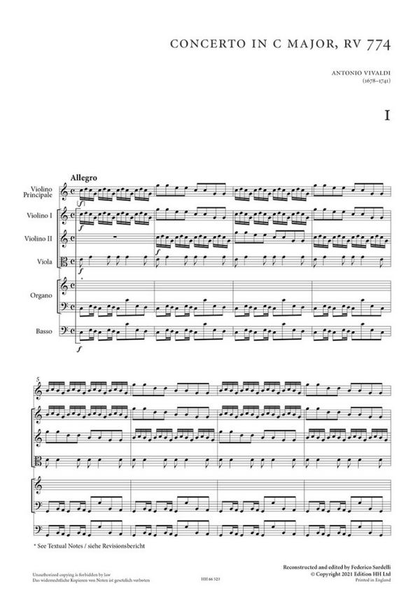 Six concertos for Anna Maria, volume 2