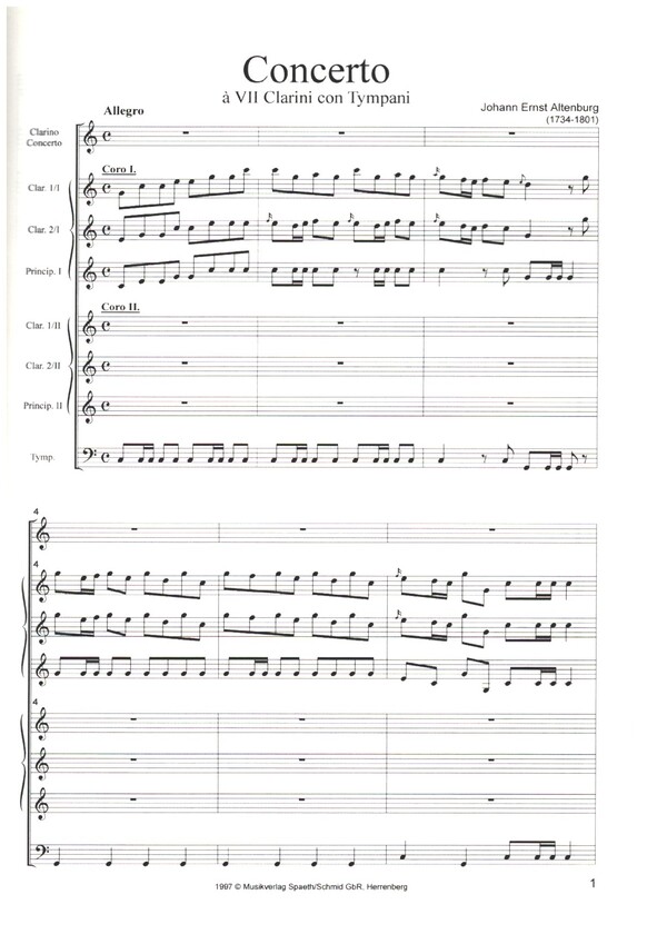 Concerto für 7 Trompeten und Pauke