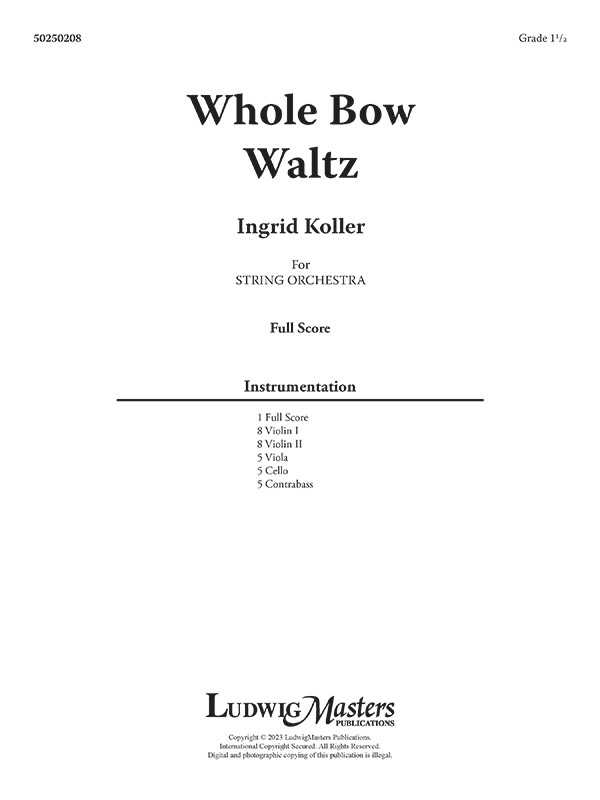 Whole Bow Waltz (f/o sc)