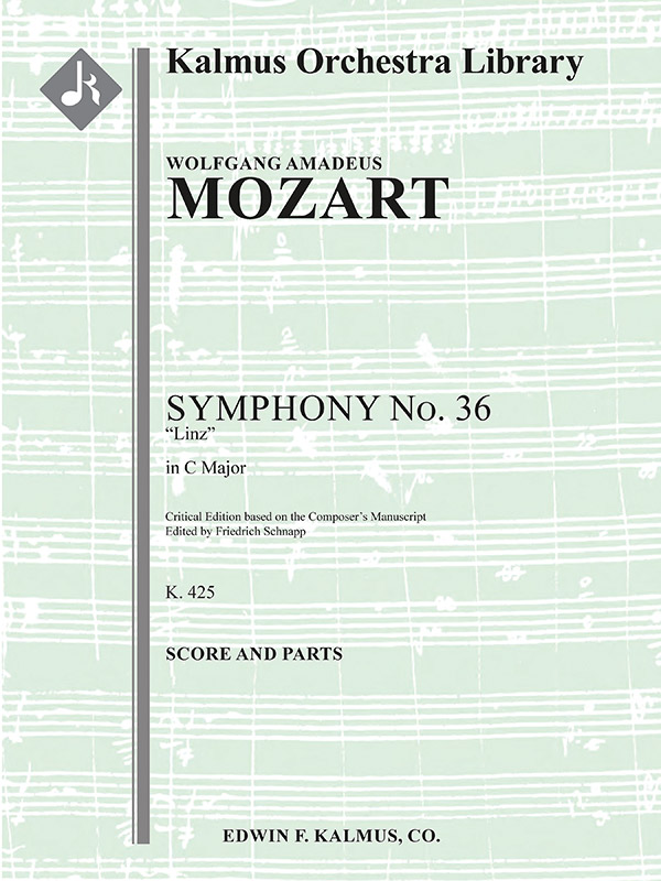 Symphony No. 36 in C K 425 Linz (f/o)