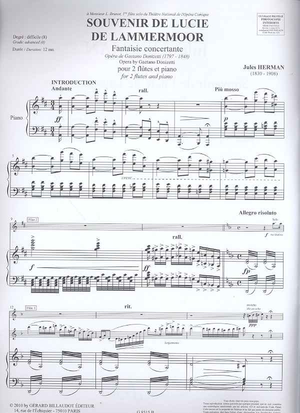 Souvenir de Lucie de Lammermoor
