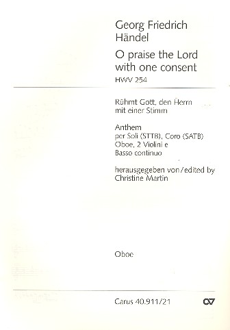 O praise the Lord with one Consent for mixed