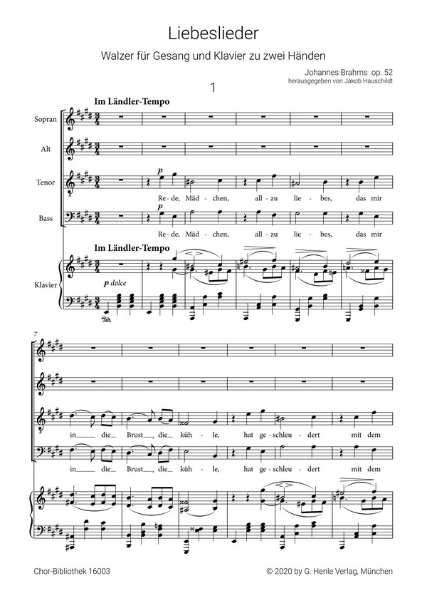 Liebeslieder op.52