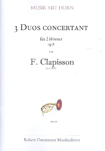 3 Duos concertant op.8 für 2 Hörner