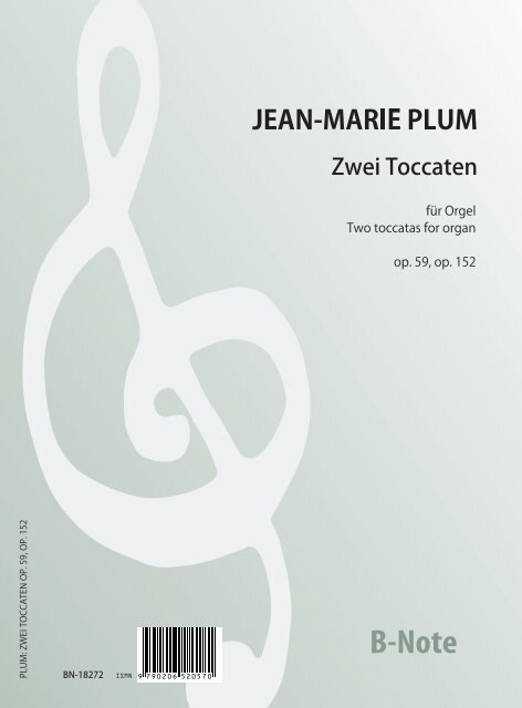 Zwei Toccaten für Orgel op.59, op.152