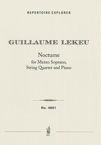 Nocturne for Mezzo Soprano, String Quartet and Piano