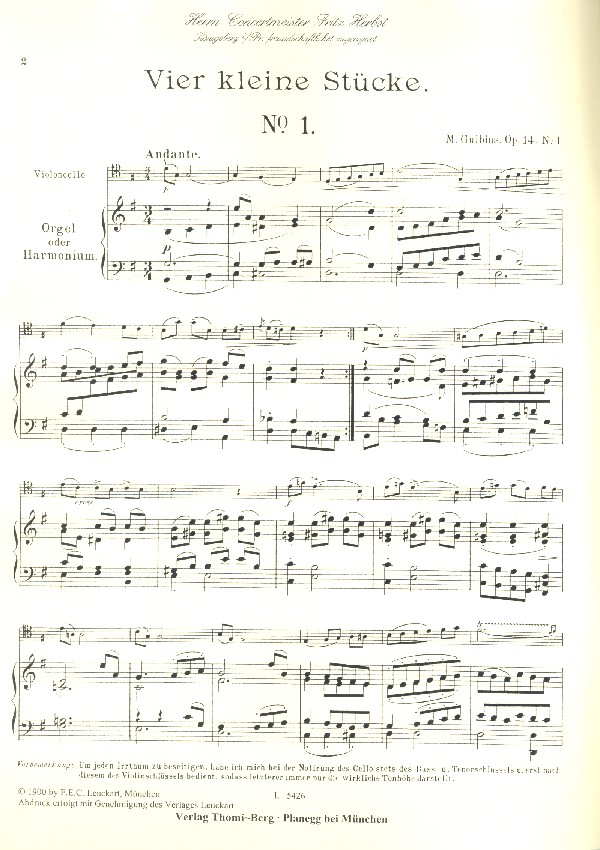 4 Stücke op.14