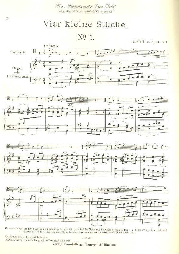 4 Stücke op.14