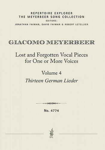 Lost and Forgotten Vocal Pieces for One or More Voices Vol. 4