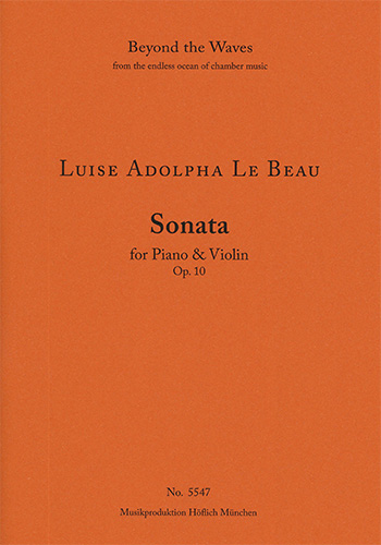 Sonata for Piano und Violine Op. 10 (Piano performance score & part)