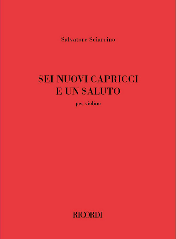 6 nuovi capricci e un saluto