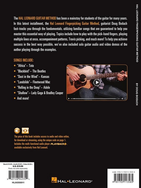 Hal Leonard Fingerpicking Guitar Method (+Online Audio/Video)