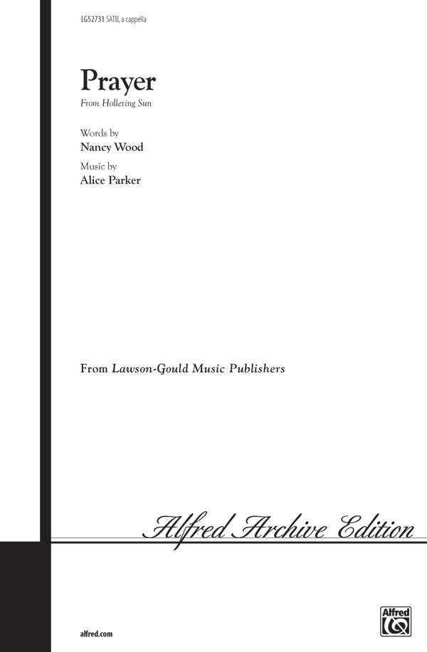 Prayer from Hollering Sun (SATB)