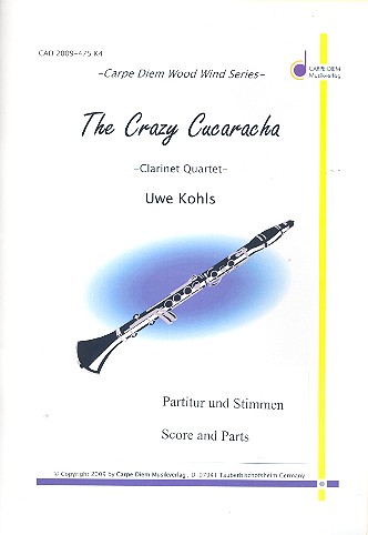 The crazy Cucaracha for 4 clarinets